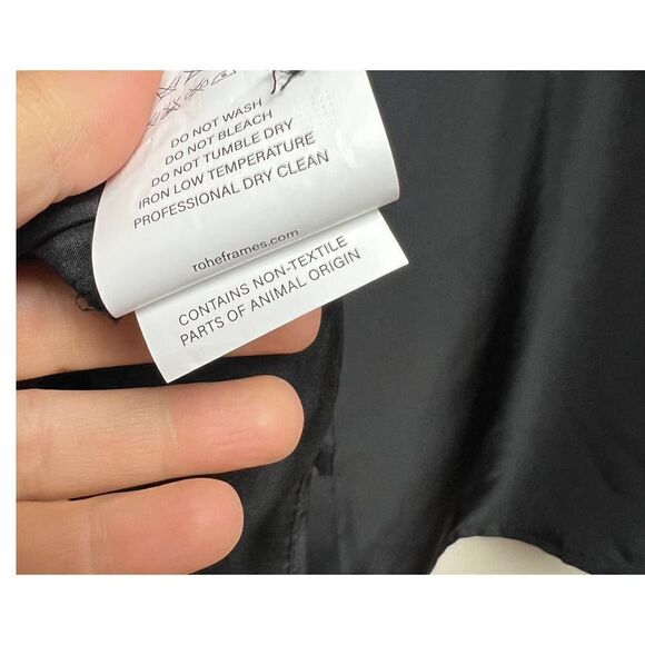 ROHE Magalie Silk Black Blouse NWT Sz. 40 (US 8/L) - Picture 11 of 12